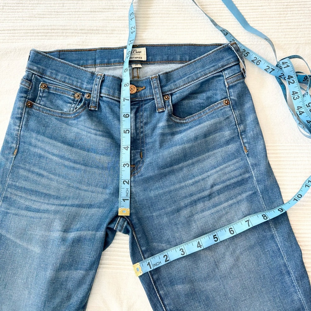 J. Crew Toothpick Medium Rise Raw Hem - Picture 10 of 12